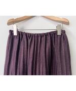 ACAR リネンナイロンジャガード Iラインロングスカート