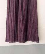 ACAR リネンナイロンジャガード Iラインロングスカート