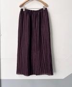 ACAR リネンナイロンジャガード Iラインロングスカート