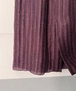 ACAR リネンナイロンジャガード Iラインロングスカート