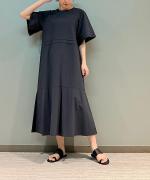 80s タイプライター タックワンピース