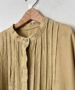 レーヨン/コットンジャガード ロングワンピース