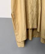 レーヨン/コットンジャガード ロングワンピース