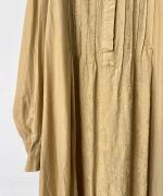 レーヨン/コットンジャガード ロングワンピース