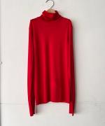 GRANDISH WOOL フライス タートルプルオーバー