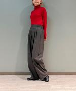 GRANDISH WOOL フライス タートルプルオーバー