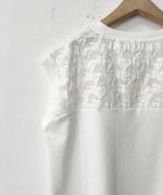 カットジャガード ノースリーブトップス