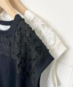 カットジャガード ノースリーブトップス