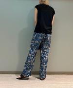 カットジャガード ノースリーブトップス