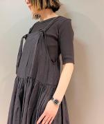 ヴィンテージレアルリブ 5分袖リブカットソー