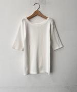 ヴィンテージレアルリブ 5分袖リブカットソー