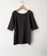 ヴィンテージレアルリブ 5分袖リブカットソー