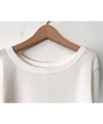 ヴィンテージレアルリブ 5分袖リブカットソー