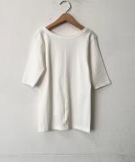 ヴィンテージレアルリブ 5分袖リブカットソー