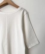 ヴィンテージレアルリブ 5分袖リブカットソー