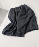 ポリエステルライトタフタ・高温高圧製品染め　ワイドショートパンツ