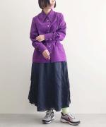 ポリエステルライトタフタ・高温高圧製品染め　レイヤードスカート