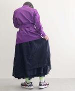 ポリエステルライトタフタ・高温高圧製品染め　レイヤードスカート