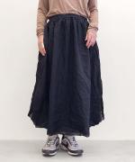 ポリエステルライトタフタ・高温高圧製品染め　レイヤードスカート