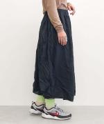 ポリエステルライトタフタ・高温高圧製品染め　レイヤードスカート