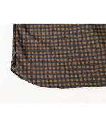 Half Sleeve Long Smock Dress - Gingham Print