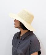 Hippie long brim/レディースパナマハット