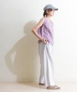 リネンコットン　タンクトップ