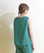 リネンコットン　タンクトップ