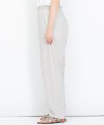 リネンコットン　テーパードパンツ