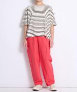 リネンコットン　テーパードパンツ