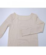 コットンシルクインナー　ロングスリーブ