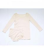 コットンシルクインナー　ロングスリーブ