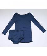 コットンシルクインナー　ロングスリーブ