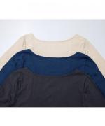 コットンシルクインナー　ロングスリーブ