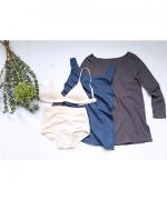 コットンシルクインナー　ロングスリーブ