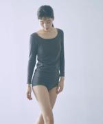 コットンシルクインナー　ロングスリーブ