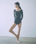 コットンシルクインナー　ロングスリーブ