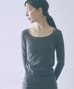 コットンシルクインナー　ロングスリーブ