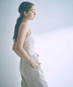 コットンシルクインナー　パッド付きキャミソール