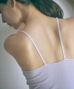 コットンシルクインナー　パッド付きキャミソール