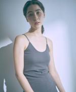 コットンシルクインナー　パッド付きキャミソール