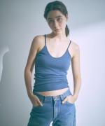 コットンシルクインナー　パッド付きキャミソール