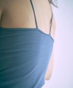 コットンシルクインナー　パッド付きキャミソール