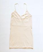 コットンシルクインナー　パッド付きキャミソール