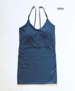 コットンシルクインナー　パッド付きキャミソール