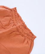 リネンコットン　クロップドテーパードパンツ