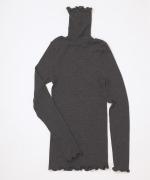 merino washable wool タートルネック