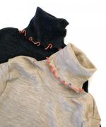 merino washable wool タートルネック