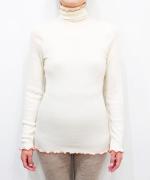 merino washable wool タートルネック