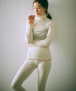 merino washable wool タートルネック